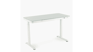 ESCRITORIO FORM DESIGN HOME OFFICE COSMO ELÉCTRICO BLANCO ACERO