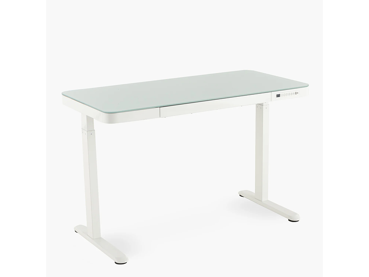 ESCRITORIO FORM DESIGN HOME OFFICE COSMO ELÉCTRICO BLANCO ACERO 2