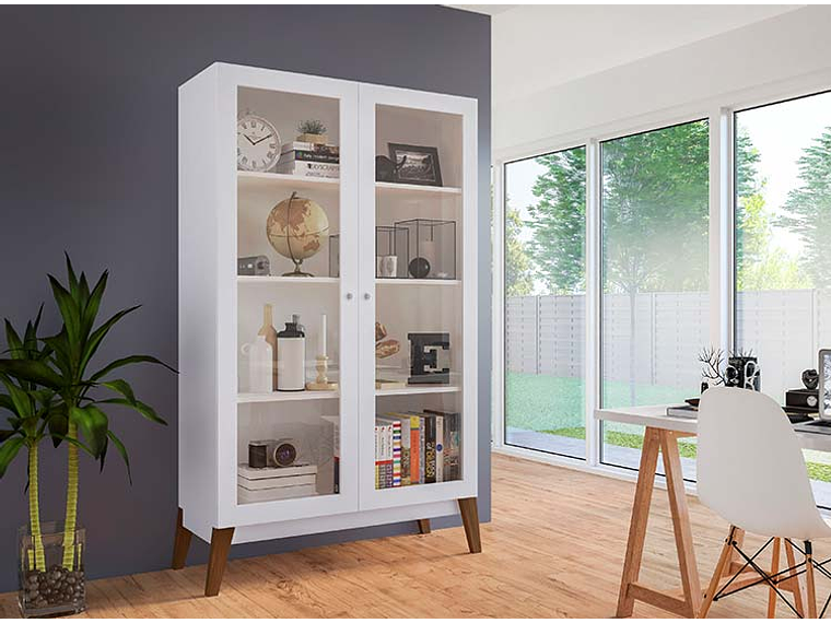 VITRINA BE DESIGN AMBER BLANCA 2P 4