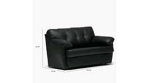 LIVING CABURGA 3-2CPOS NEGRO