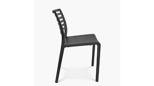 PACK 4 SILLAS PLÁSTICO TERRAZA BARCELONA EN COLOR NEGRO FORM