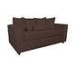 JUEGO DE LIVING DANTE 311 SOFA RESORTES Y SILLONES TIPO SITIAL COLOR CAFE - Miniatura 3