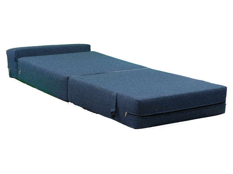 SOFÁ GAEX ESPUMA LINO AZUL CAMA 4