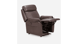 BERGERE ROSEN KLIMT CUERO CAFÉ ELÉCTRICO CON ALZADOR