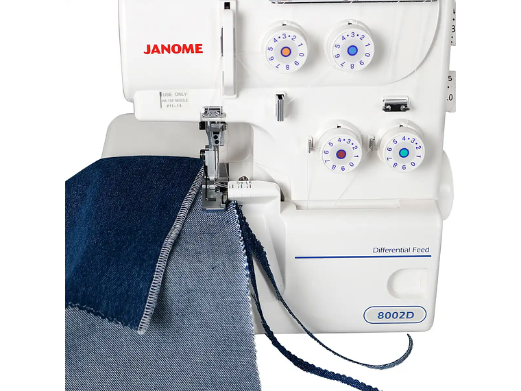 MAQUINA DE COSER OVERLOCK JANOME 8002D 6