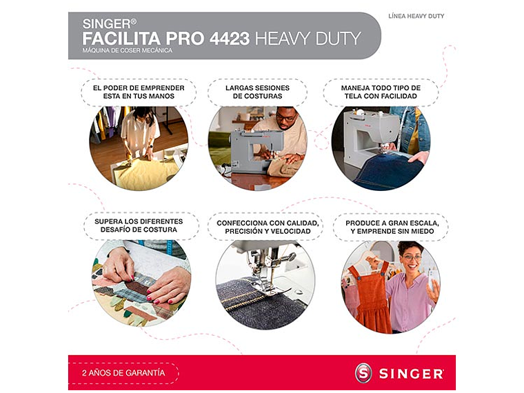 MÁQUINA DE COSER SINGER FACILITA PRO 4423 HEAVY DUTY 11