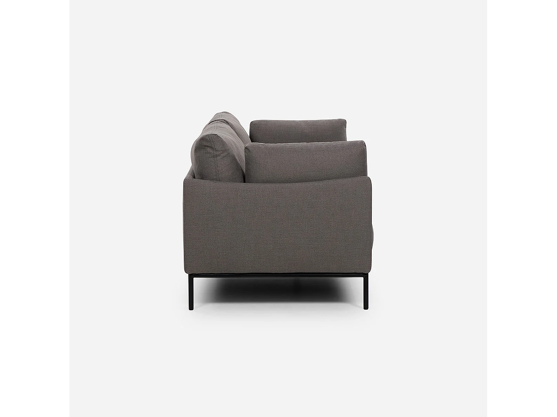 SOFÁ ROSEN 3 CUERPOS / TABLERO TERCIADO GRIS THAMOVA TELA OSCURO 2