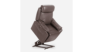 BERGERE ROSEN KLIMT CUERO CAFÉ ELÉCTRICO CON ALZADOR