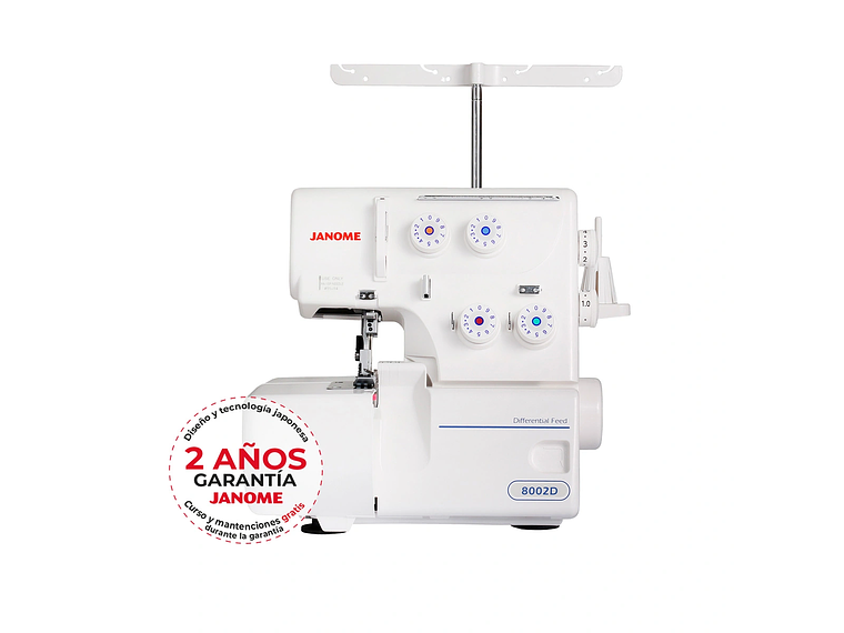MAQUINA DE COSER OVERLOCK JANOME 8002D 7