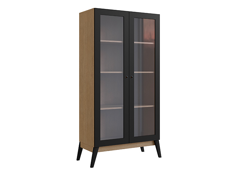  VITRINA BE DESIGN AMBER CAFE NEGRO 2P 1