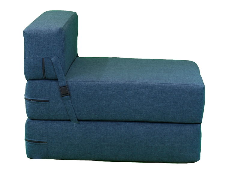 SOFÁ GAEX ESPUMA LINO AZUL CAMA 6