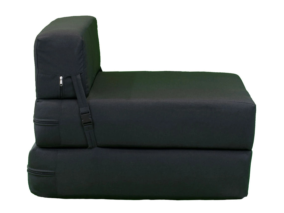 SOFÁ GAEX ESPUMA LINO NEGRO CAMA 1