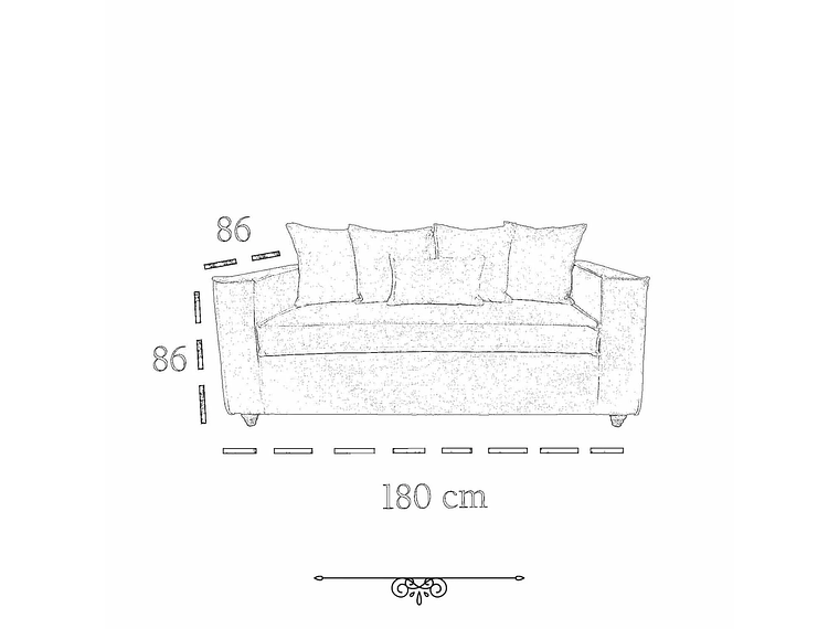JUEGO DE LIVING DANTE 311 SOFA RESORTES Y SILLONES TIPO SITIAL COLOR CAFE 5