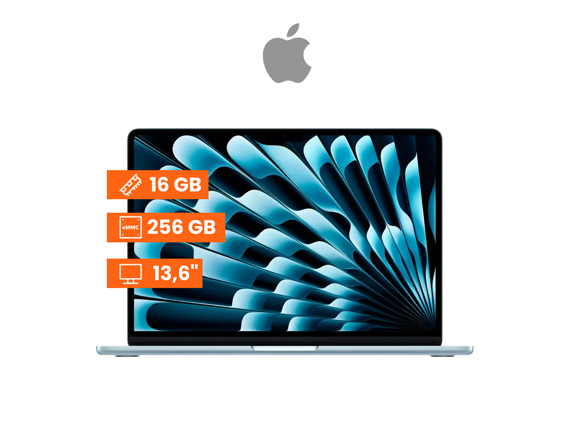 APPLE MACBOOK AIR 13,6' M4 CHIP 16GB 256GB SSD AZUL 6