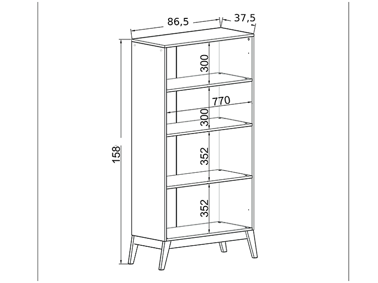  VITRINA BE DESIGN AMBER CAFE NEGRO 2P 2