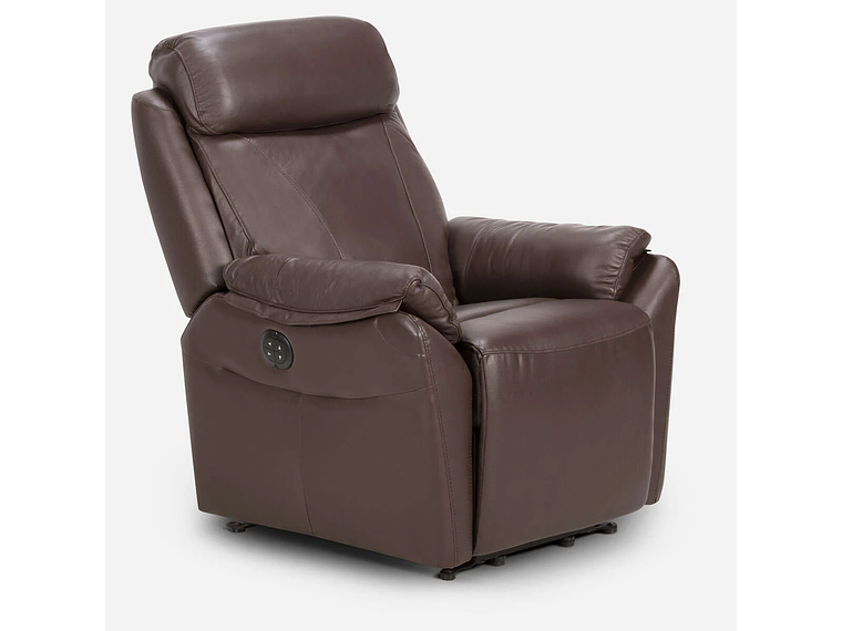 BERGERE ROSEN KLIMT CUERO CAFÉ ELÉCTRICO CON ALZADOR 4