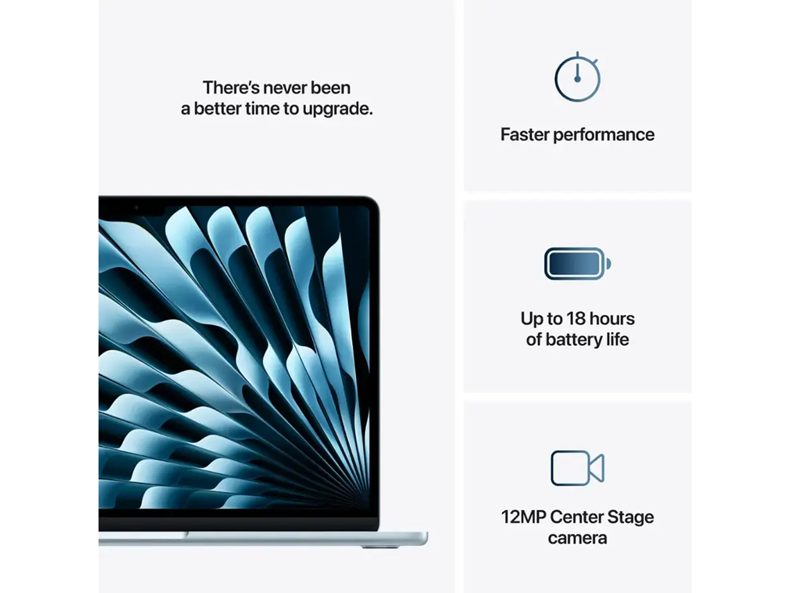 APPLE MACBOOK AIR 13,6' M4 CHIP 16GB 256GB SSD AZUL 7