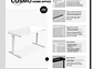 ESCRITORIO FORM DESIGN HOME OFFICE COSMO ELÉCTRICO BLANCO ACERO - Miniatura 7
