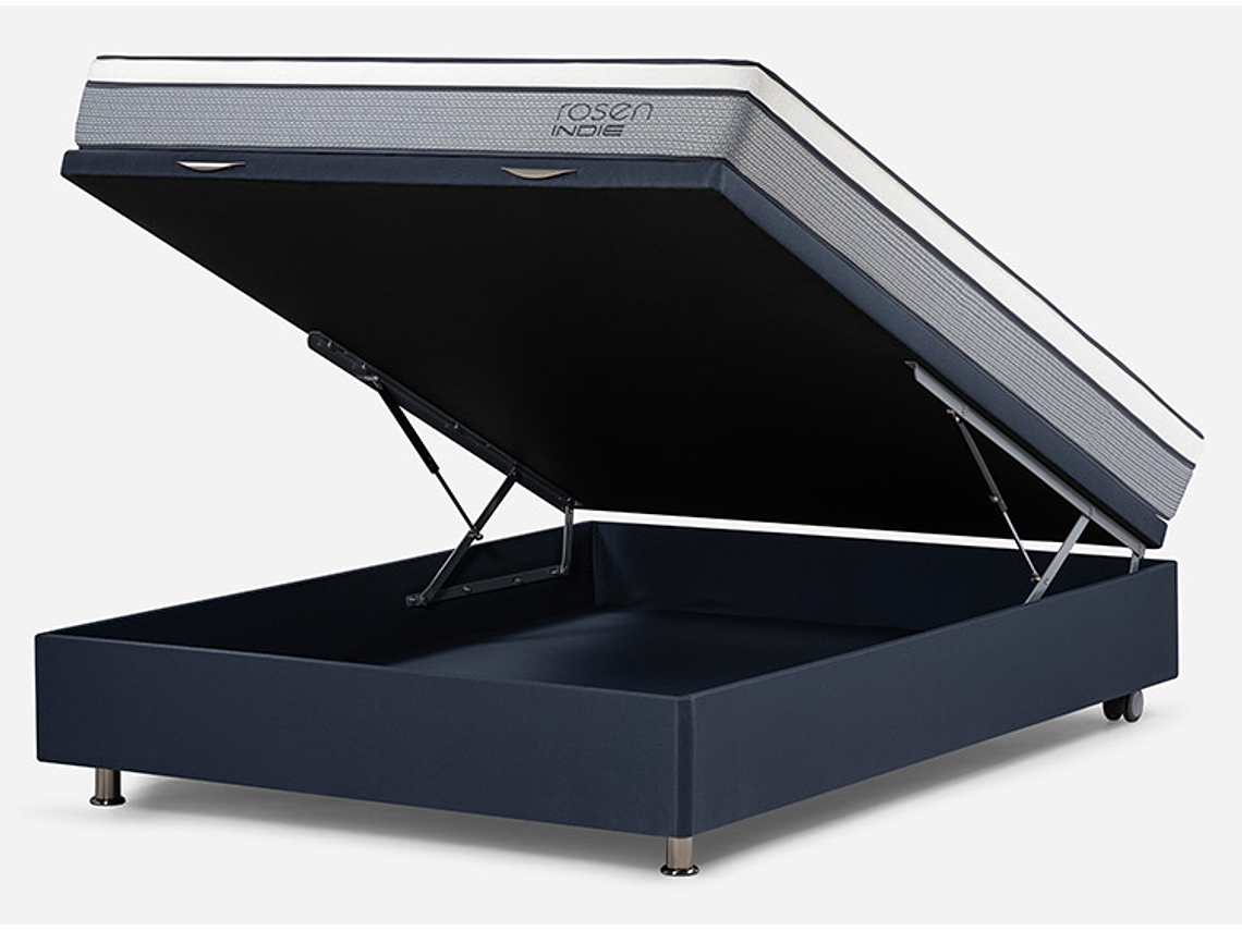 JUEGO DE DORMITORIO ROSEN CAMA BOXET INDIE 2 PLAZAS + RESPALDO FERRARA 3