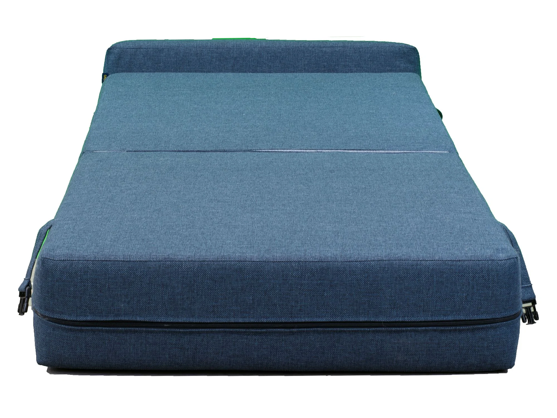SOFÁ GAEX ESPUMA LINO AZUL CAMA 8