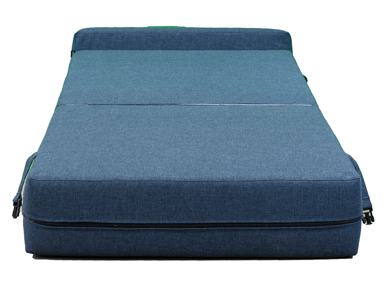 SOFÁ GAEX ESPUMA LINO AZUL CAMA 8