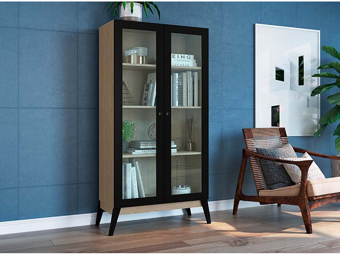  VITRINA BE DESIGN AMBER CAFE NEGRO 2P 4
