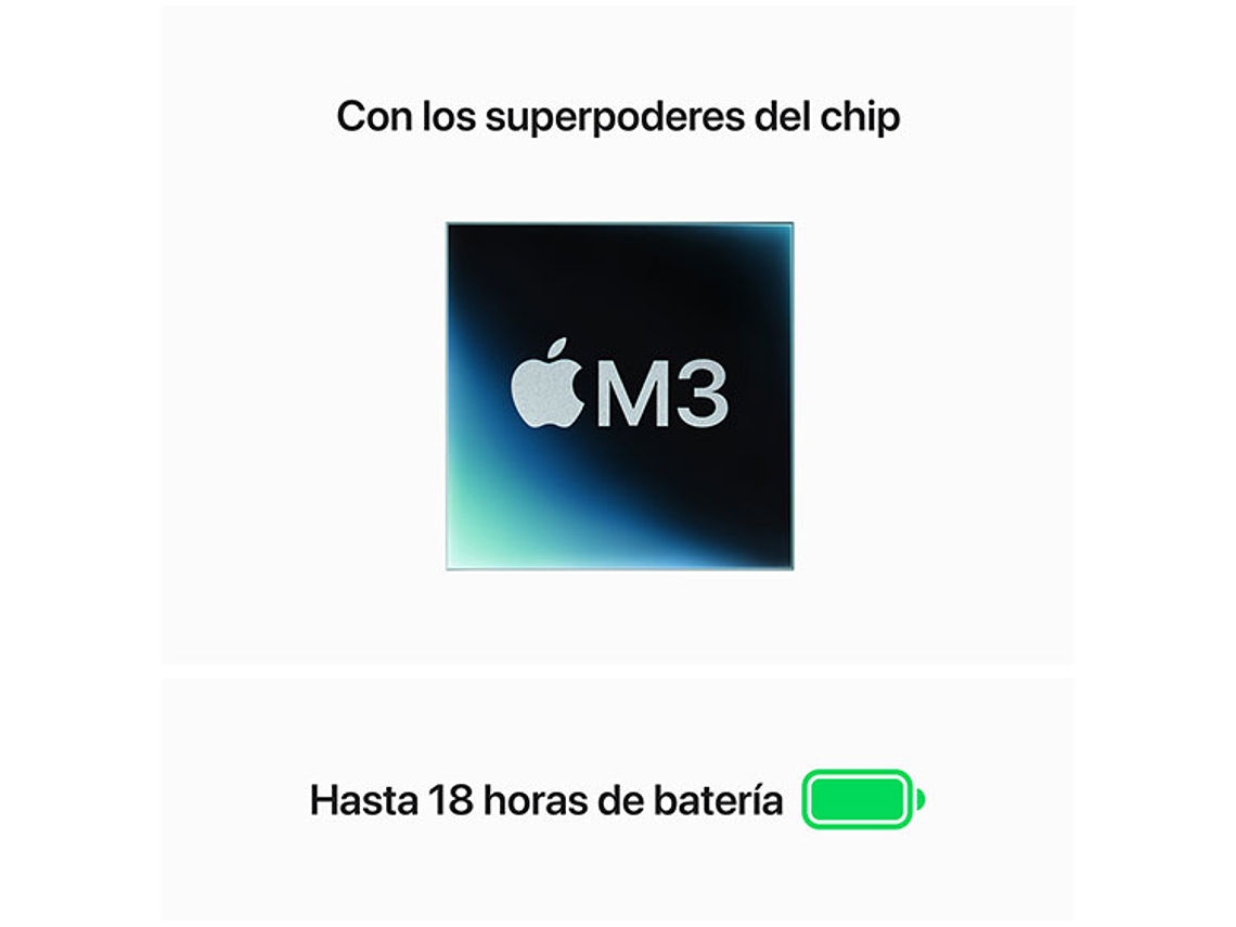 MACBOOK AIR M3 (CPU 8NUC Y GPU 10NUC) 8 GB RAM 512 GB SSD 15.1