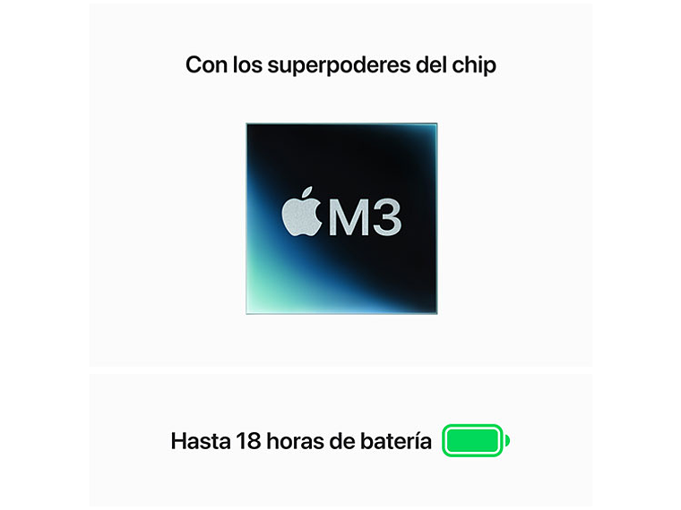 MACBOOK AIR M3 (CPU 8NUC Y GPU 10NUC) 8 GB RAM 512 GB SSD 15.1