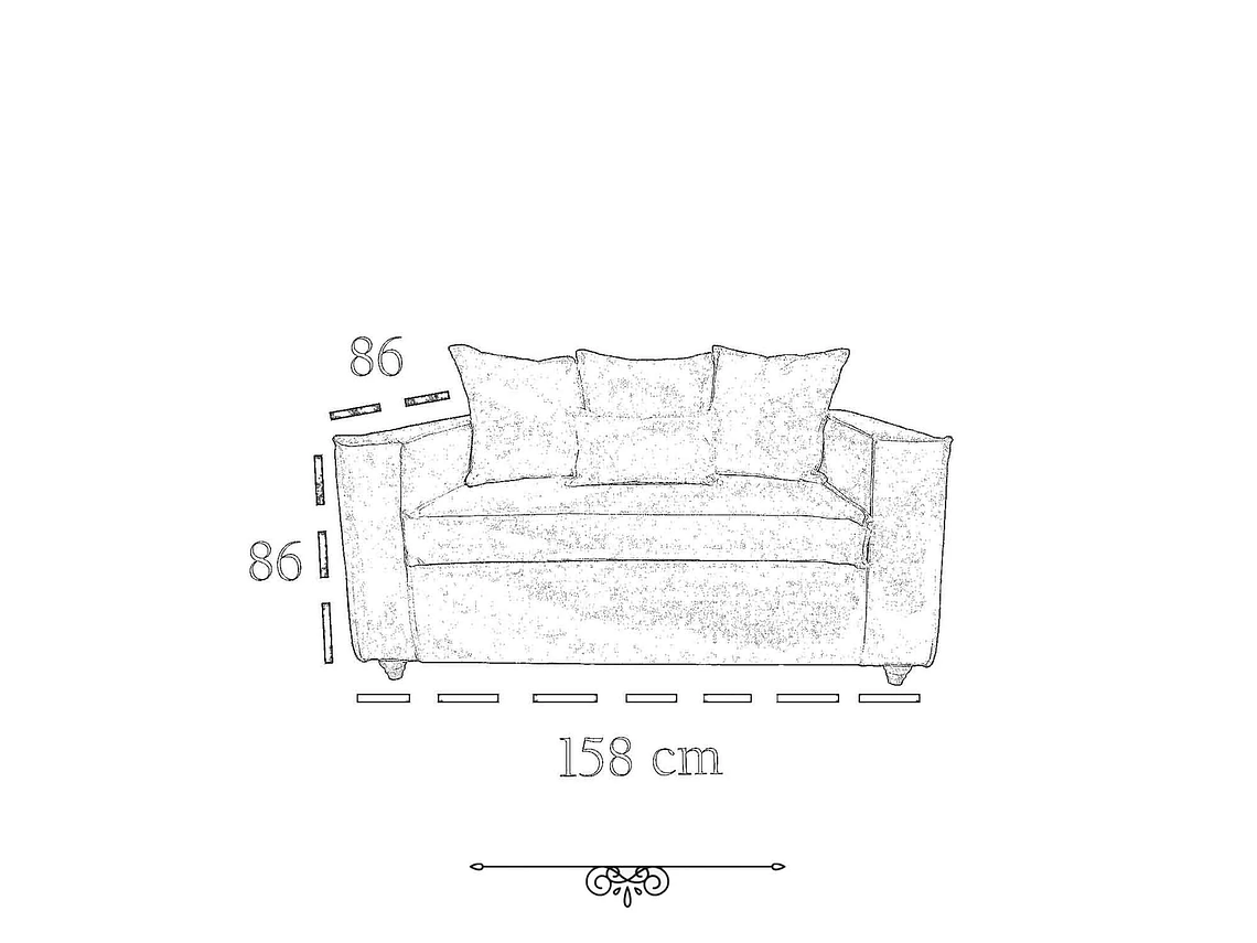 JUEGO DE LIVING DANTE 3 2 SOFA RESORTES 3 Y 2 CUERPOS COLOR BLANCO HUESO BONE 4