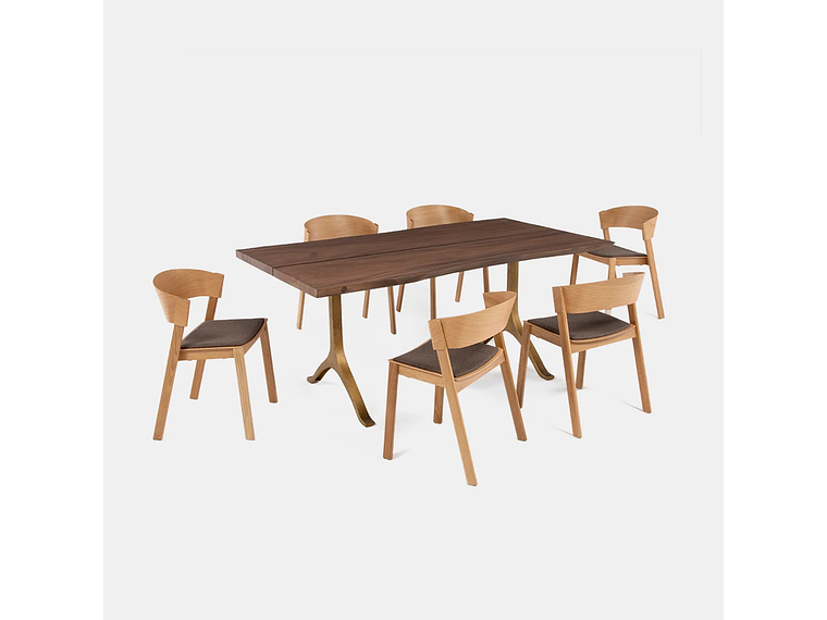 MESA COMEDOR MILK AQUA YL NATURAL 5