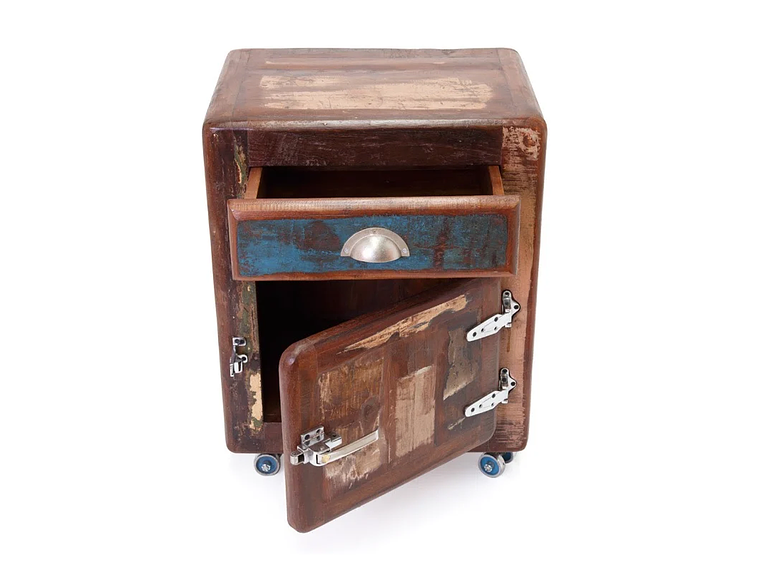VELADOR DE MADERA ESTILO REFRIGERADOR ANTIGUO 4