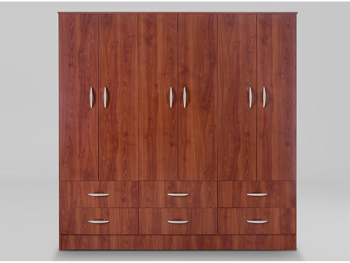 CLOSET CIC MAIPO 6 PUERTAS / 6 CAJONES 180 CM CEREZO 5