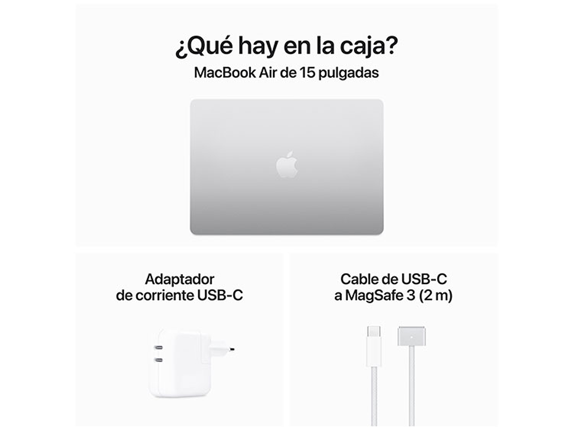 MACBOOK AIR M3 (CPU 8NUC Y GPU 10NUC) 8 GB RAM 512 GB SSD 15.1