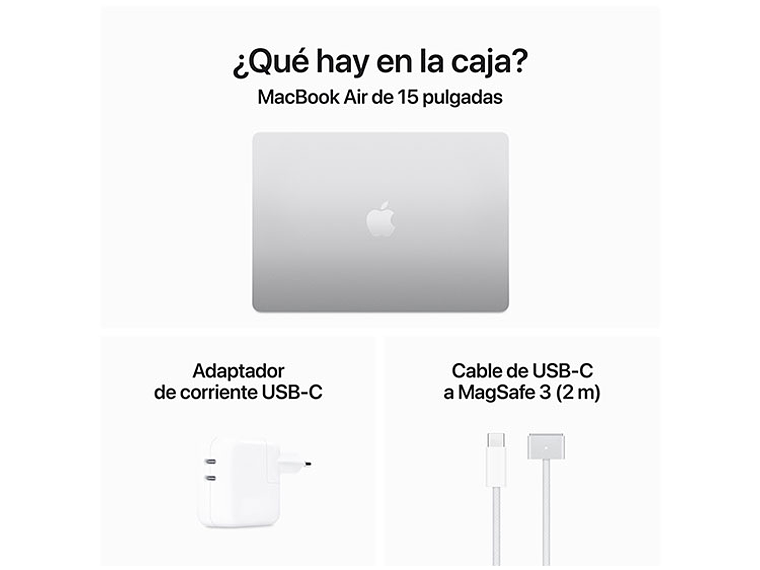 MACBOOK AIR M3 (CPU 8NUC Y GPU 10NUC) 8 GB RAM 512 GB SSD 15.1