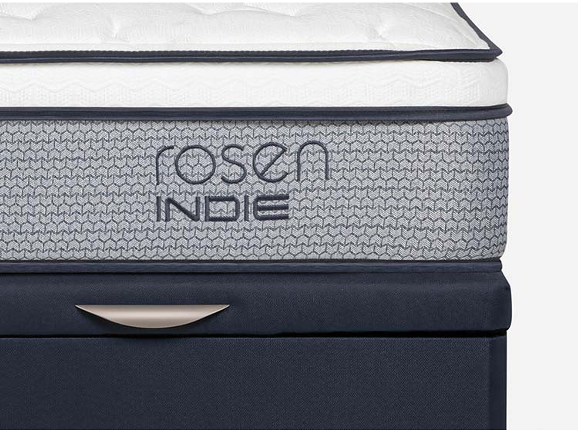 JUEGO DE DORMITORIO ROSEN CAMA BOXET INDIE 2 PLAZAS + RESPALDO FERRARA 6