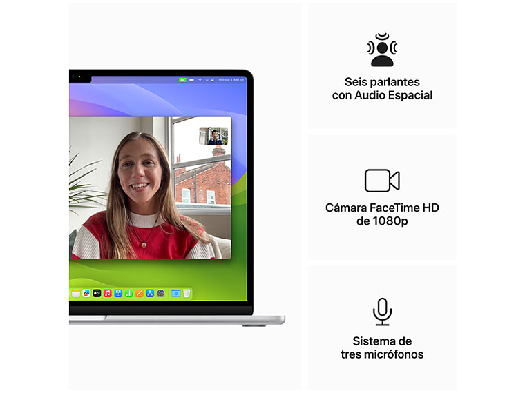 MACBOOK AIR M3 (CPU 8NUC Y GPU 10NUC) 8 GB RAM 512 GB SSD 15.1