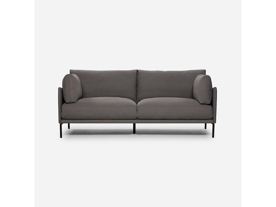 SOFÁ ROSEN 3 CUERPOS / TABLERO TERCIADO GRIS THAMOVA TELA OSCURO 8