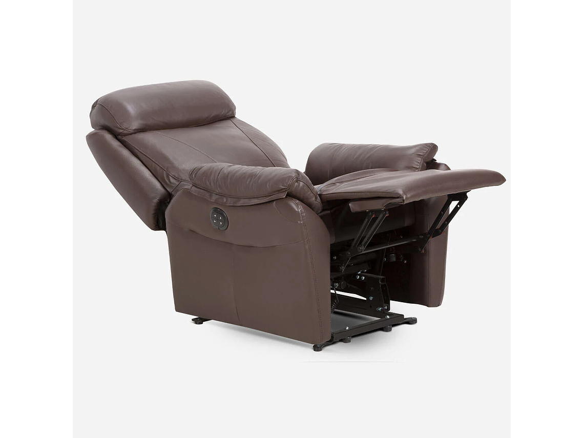 BERGERE ROSEN KLIMT CUERO CAFÉ ELÉCTRICO CON ALZADOR 9