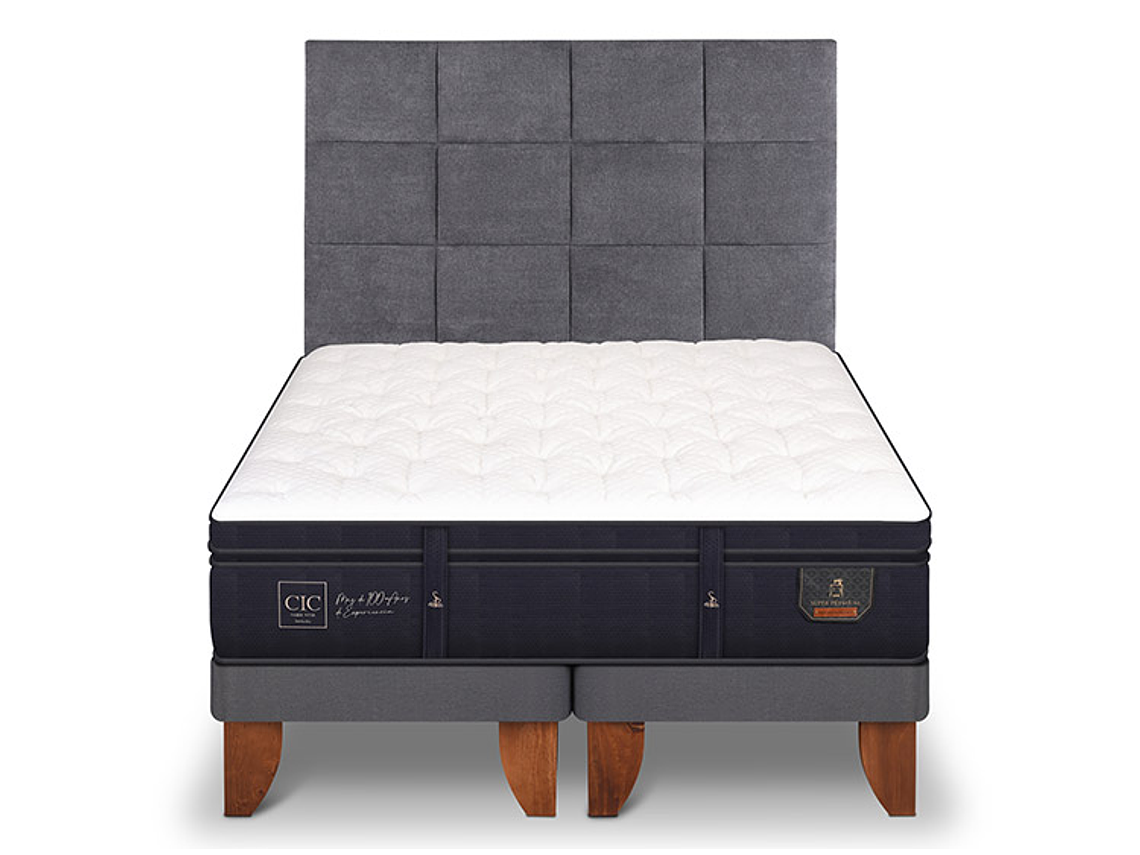 CAMA EUROPEA CIC SUPER PREMIUM SUPER KING + RESPALDO TAMESIS 1