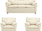 LIVING MUEBLES AMÉRICA 311 CUERO BEIGE - Miniatura 1