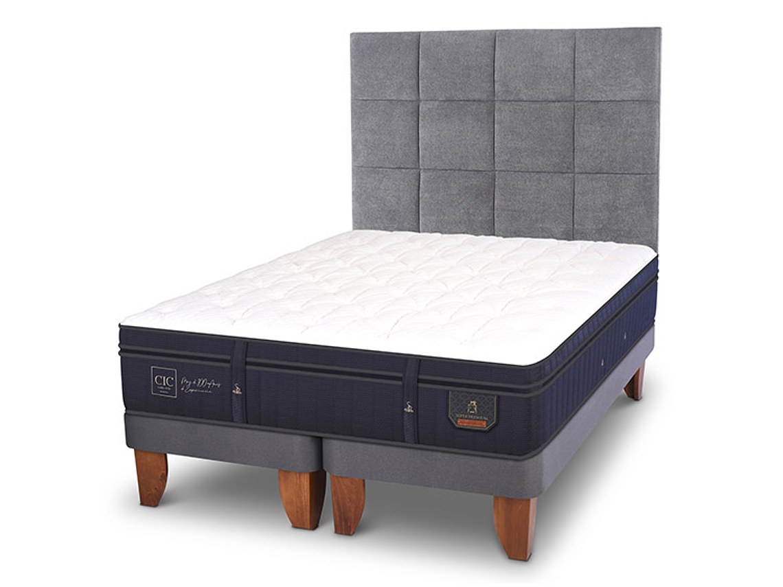 CAMA EUROPEA CIC SUPER PREMIUM SUPER KING + RESPALDO TAMESIS 2