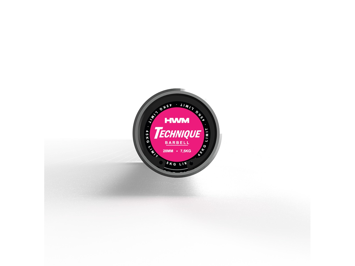 Barra Olímpica 7,5kg Pink Technique Series | HWM 4