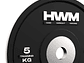 Par Bumper Plates Color Stripe 5kg | HWM® - Miniatura 2