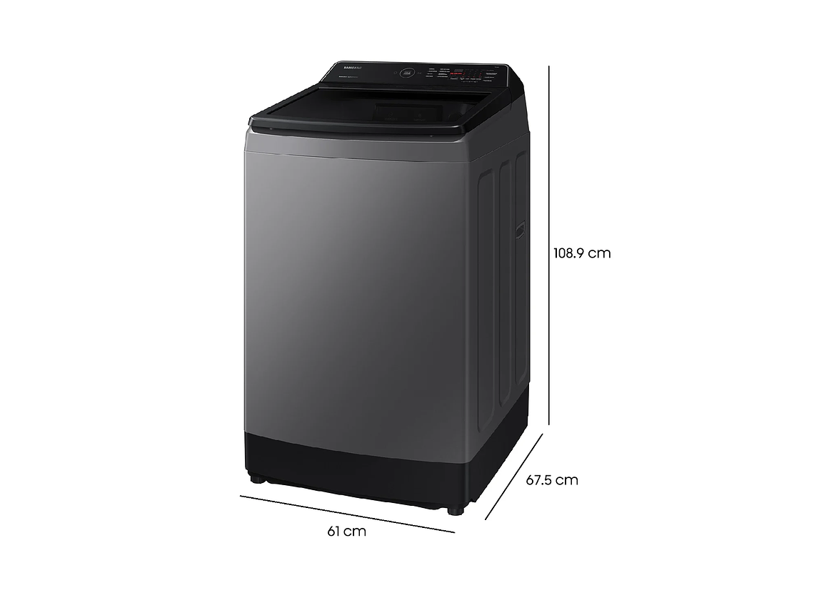 LAVADORA DE CARGA SUPERIOR 15KG CON ECO BUBBLE™ GRIS 4
