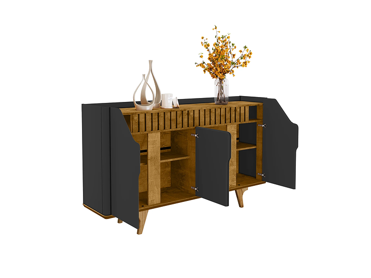 APARADOR BUFFET TAMISA NEGRO NATURAL 1