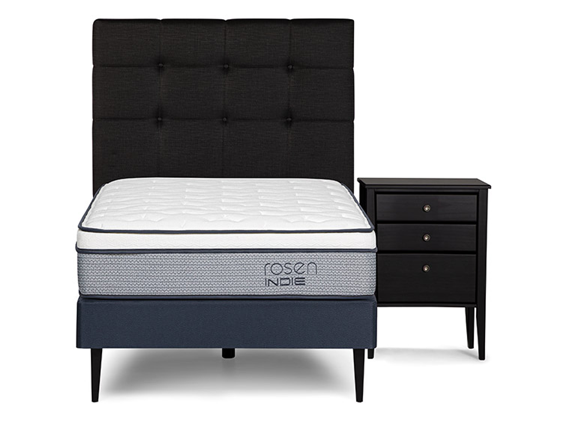 CAMA EUROPEA ROSEN INDIE ISSEY GRAFITO 90 X 200 CM 1