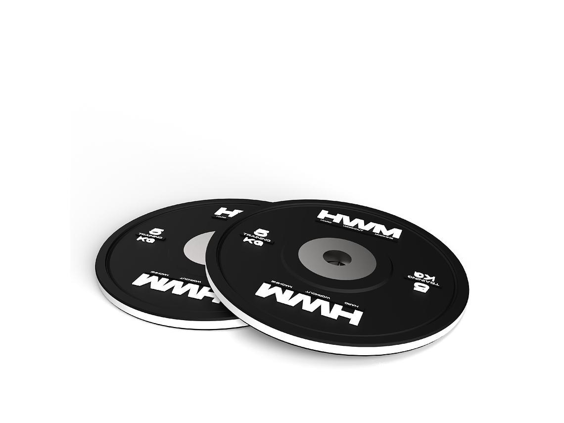 Par Bumper Plates Color Stripe 5kg | HWM® 3