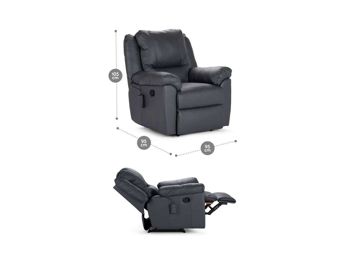 BERGERE ROSEN VELASQUEZ 1 CUERPO CUERO ACERO MANUAL 5