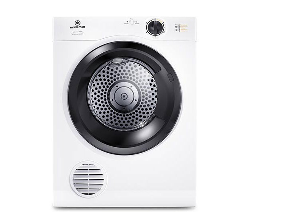 SECADORA DE ROPA POR VENTILACIÓN MADEMSA 7D BZG 7KG BLANCO 1