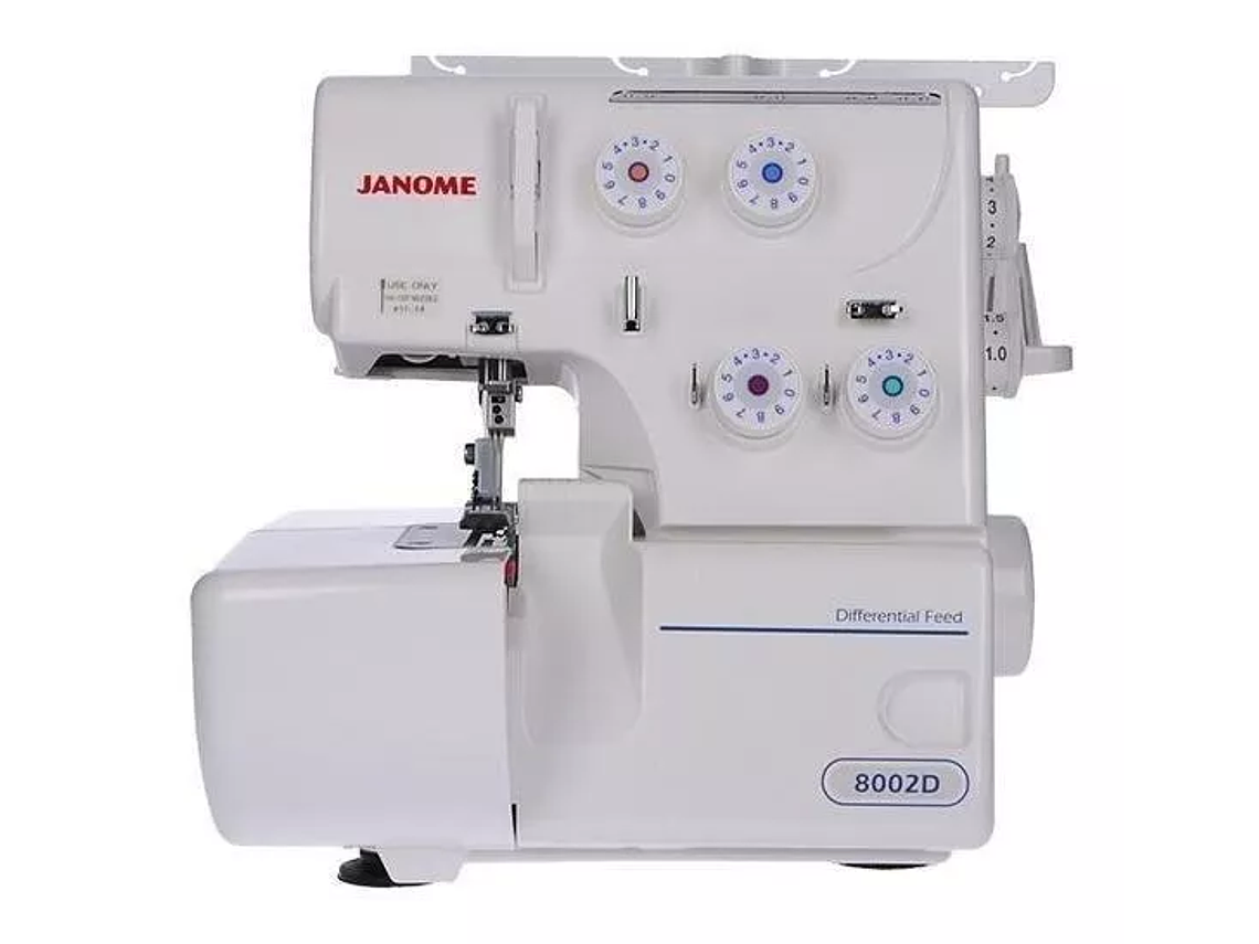 MÁQUINA DE COSER OVERLOCK JANOME PORTABLE COLOR BLANCO 220V 1
